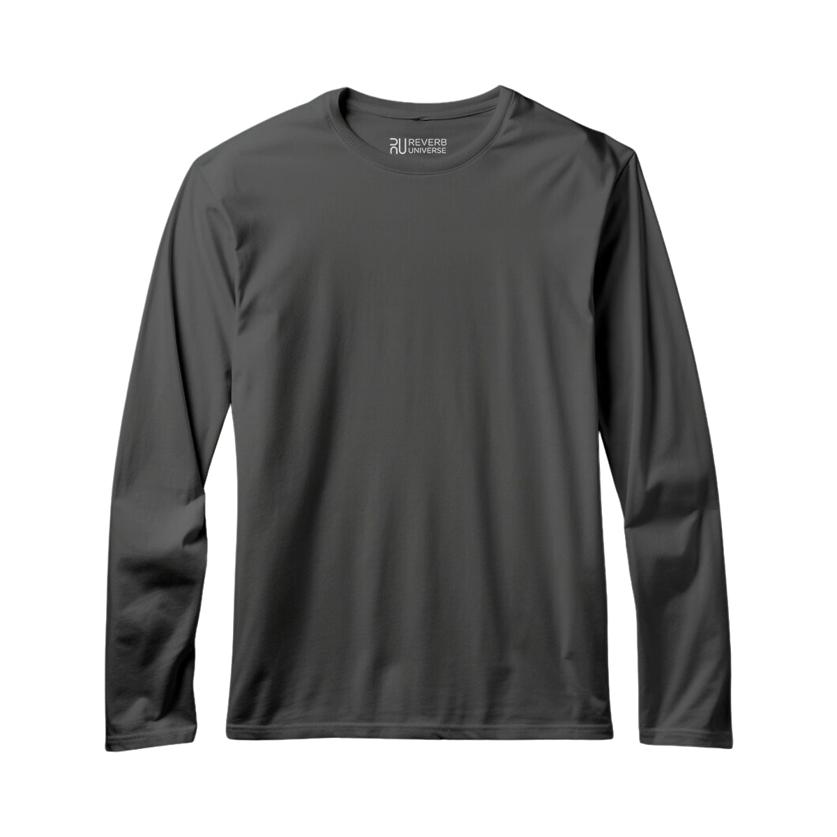 Dark Grey Basic Unisex Full Sleeve T-shirt