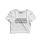 Experiencing female hysteria Graphic Crop Top