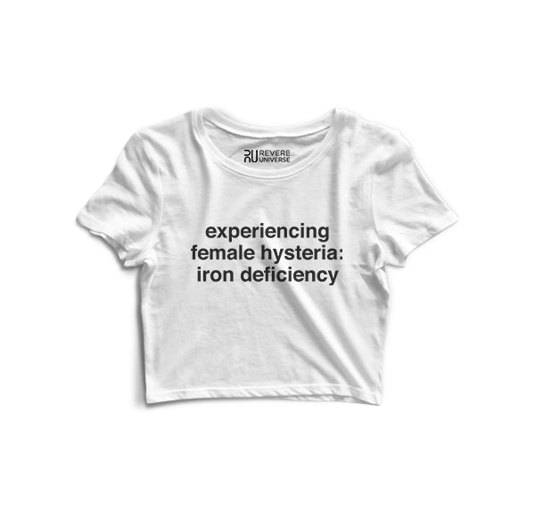 Experiencing female hysteria Graphic Crop Top