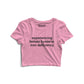 Experiencing female hysteria Graphic Crop Top