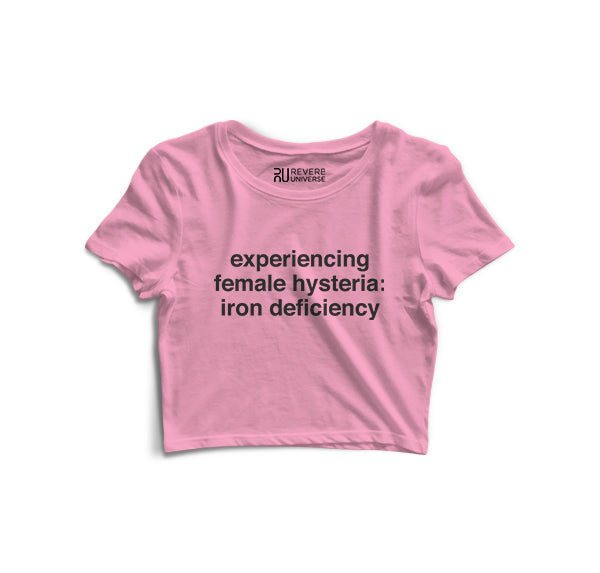 Experiencing female hysteria Graphic Crop Top