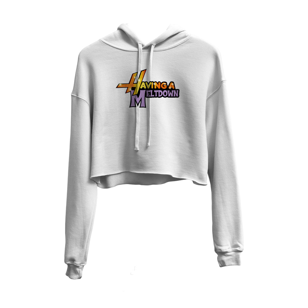 Having a Meltdown Graphic Cropped Hoodie
