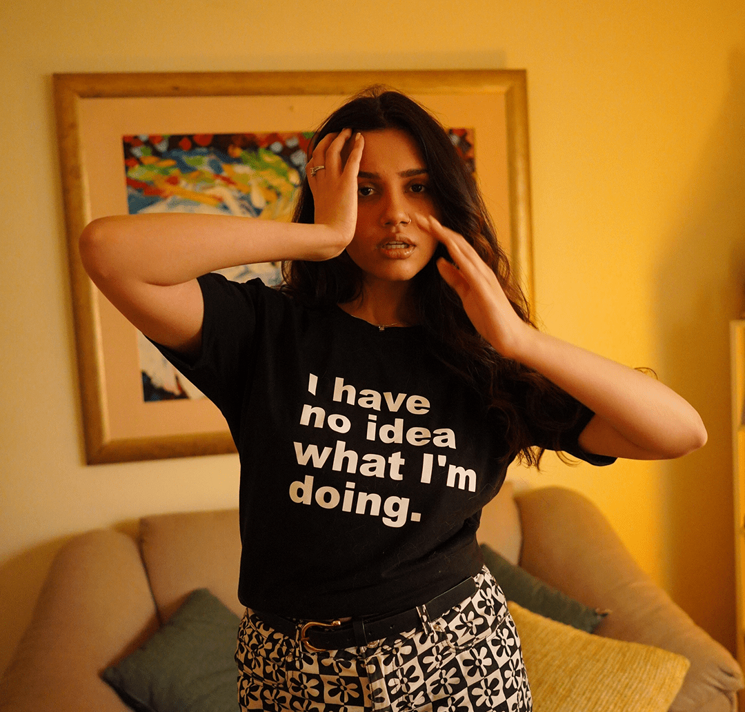 I Have No Idea What I Am Doing Graphic Crop Top