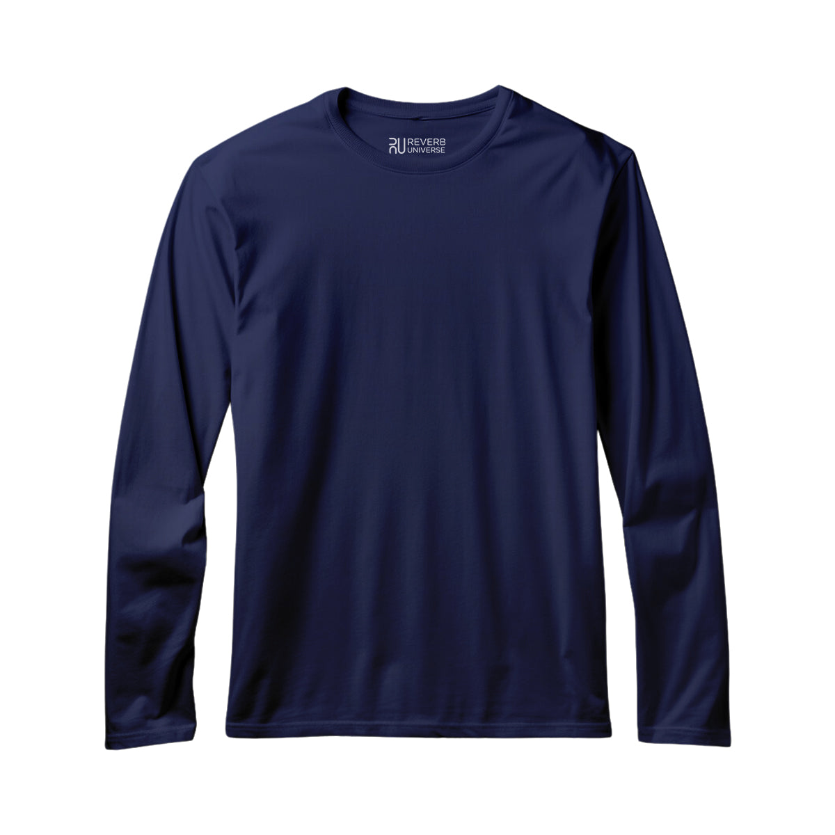 Navy Blue Basic Unisex Full Sleeve T-shirt