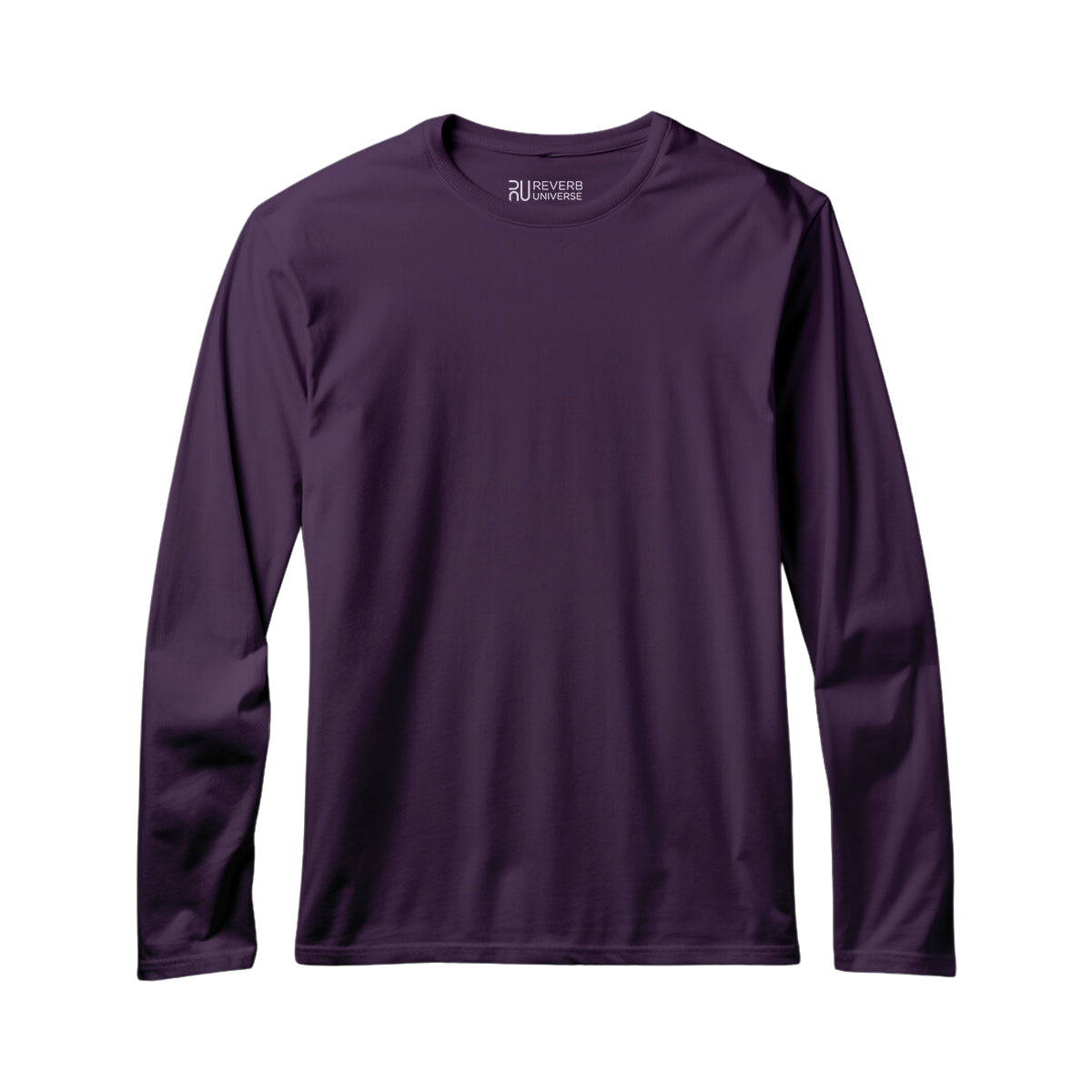 Purple Basic Unisex Full Sleeve T-shirt