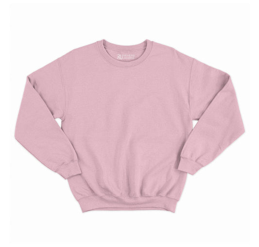 Women's Basic Baby Pink Sweatshirt