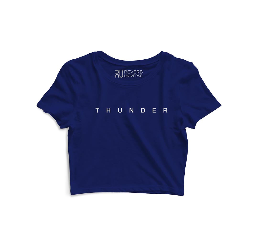 Thunder Graphic Crop Top