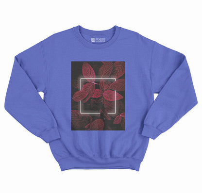 Red Leaves Neon Graphic Sweatshirt