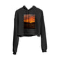 A Serene Sunset Graphic Cropped Hoodie