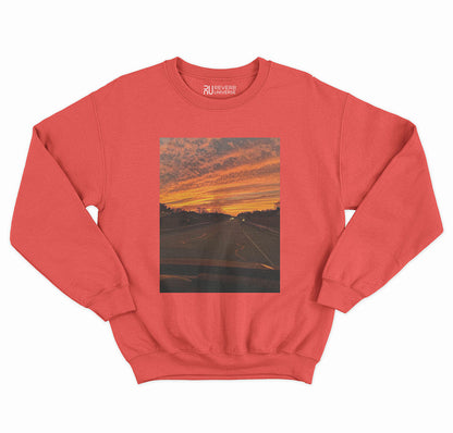 A Serene Sunset Graphic Sweatshirt