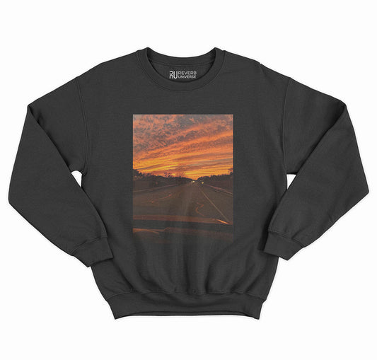 A Serene Sunset Graphic Sweatshirt