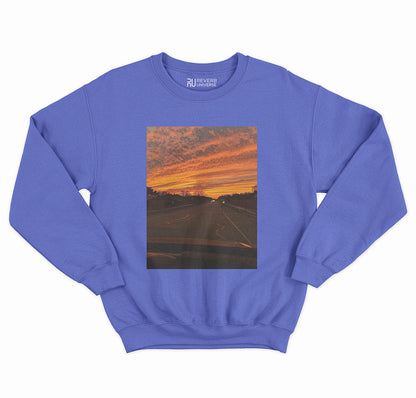 A Serene Sunset Graphic Sweatshirt