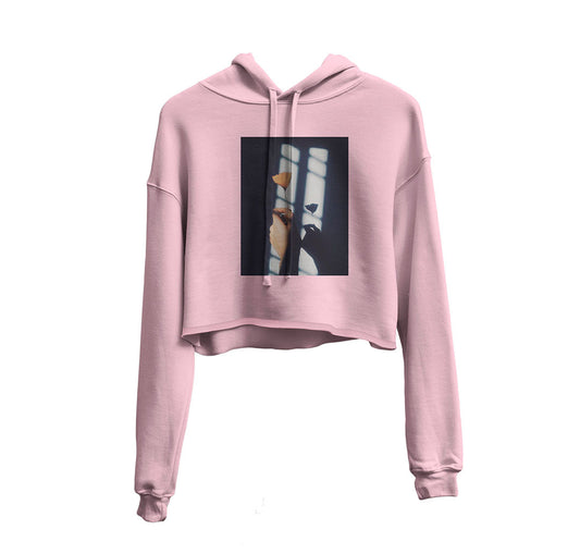 It's For You Graphic Cropped Hoodie