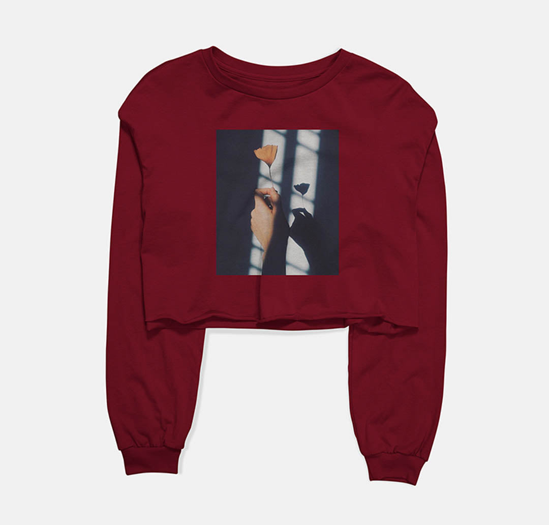 It's For You Graphic Cropped Sweatshirt