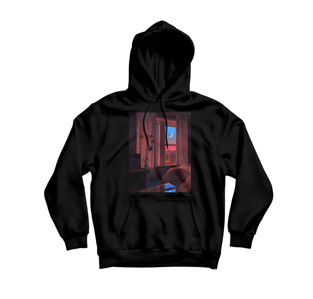 Moonlight View Graphic Unisex Hoodie