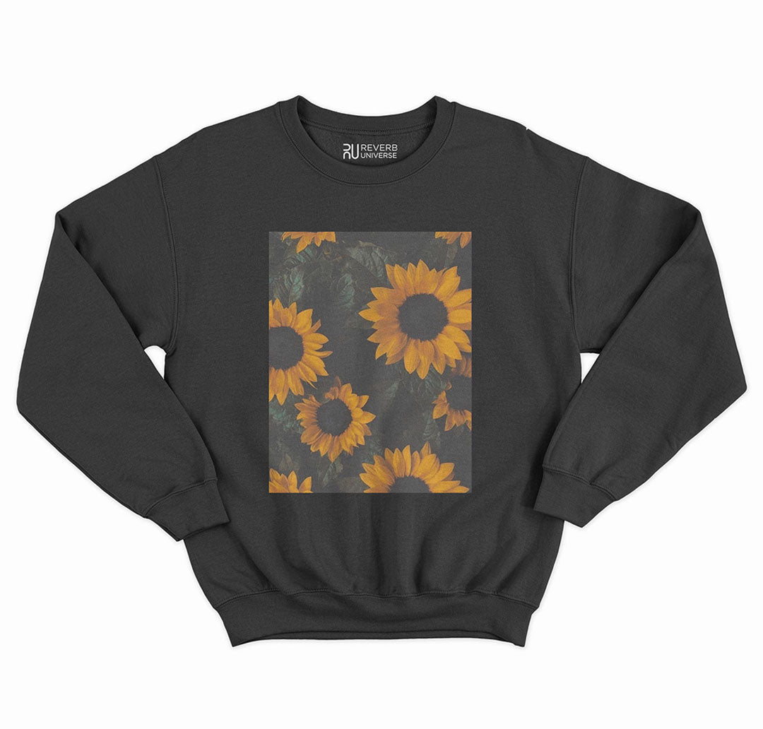 Sunflowers Blooming Graphic Sweatshirt