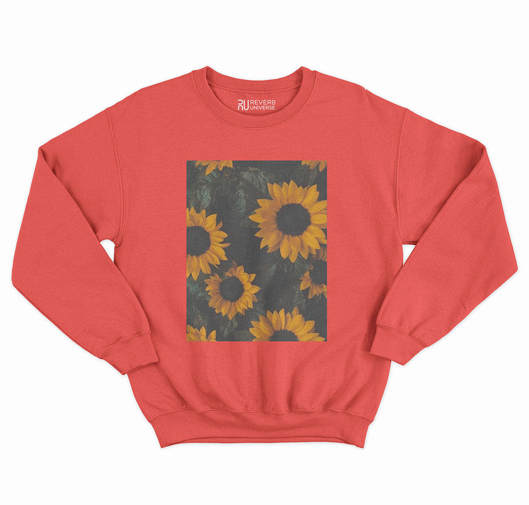 Sunflowers Blooming Graphic Sweatshirt