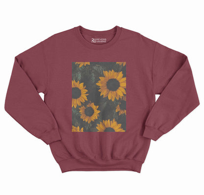 Sunflowers Blooming Graphic Sweatshirt