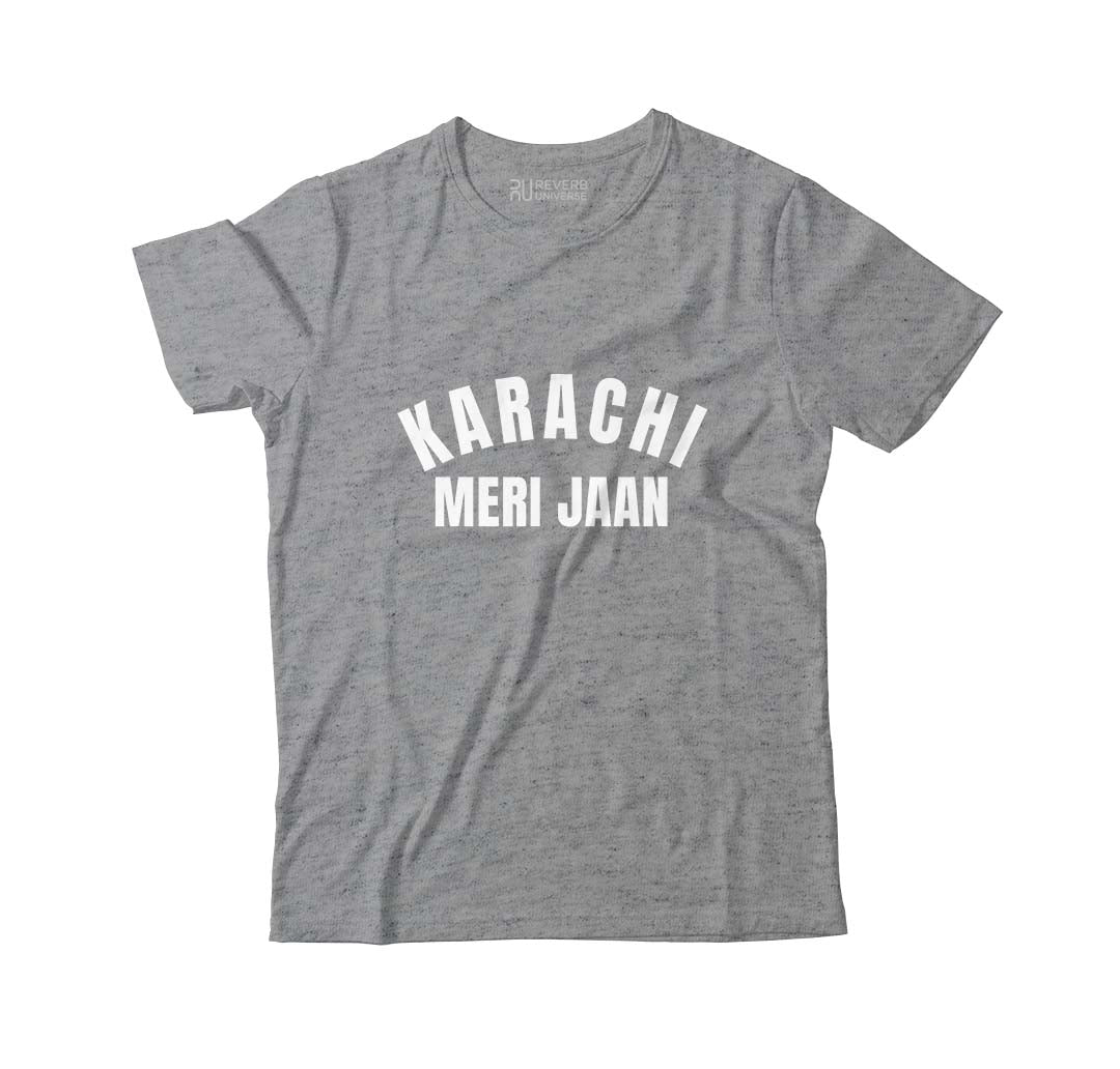 Karachi Meri Jaan Graphic Charcoal Grey Ltd Tee