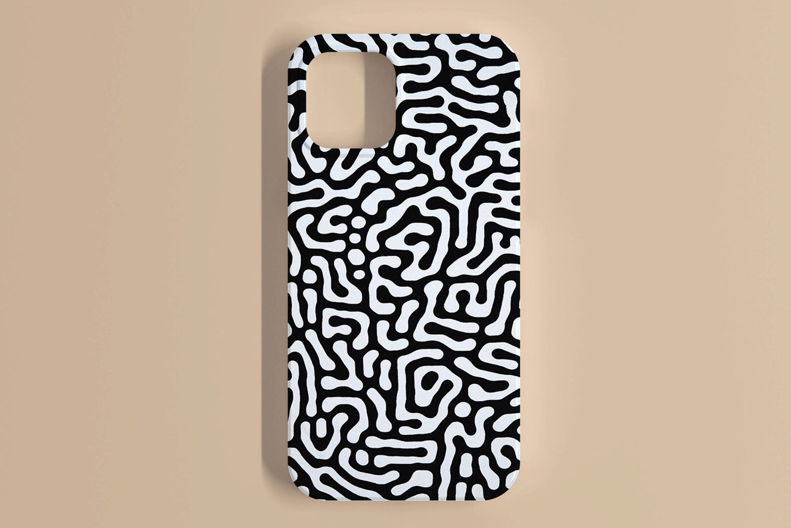 Abstract Black and White Art Mobile Cover