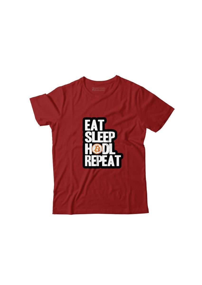 Eat Sleep Hodl Repeat Graphic Tee
