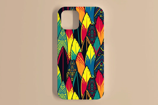 Colorful Leaves Pattern Mobile Cover