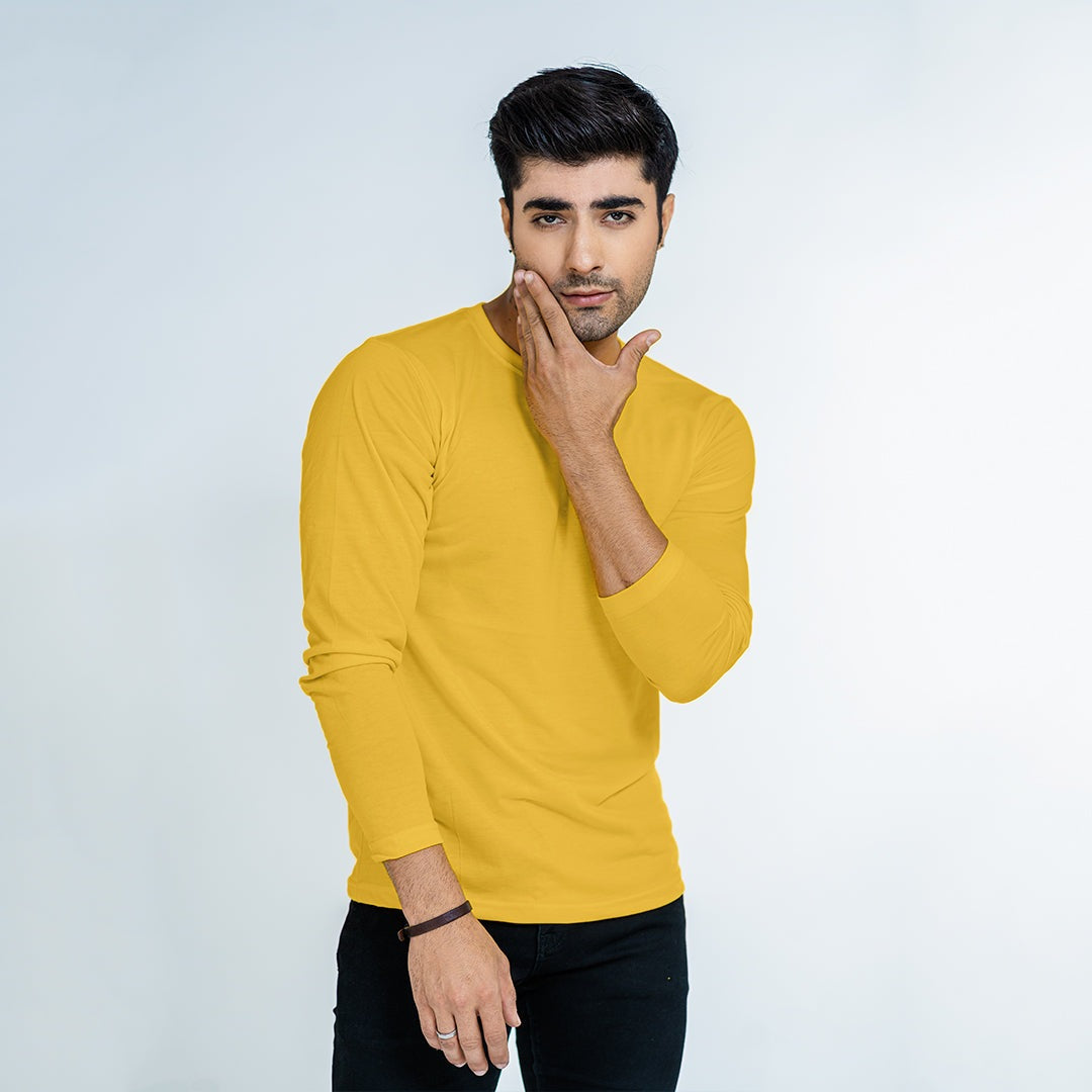 Basic Mustard Full Sleeve Tee