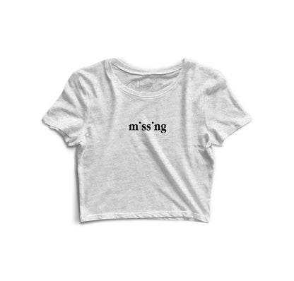 Missing Graphic Crop Top