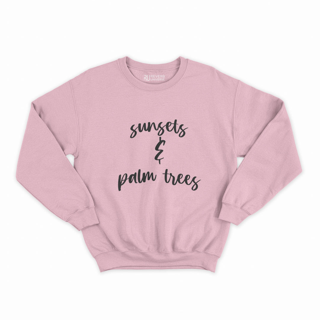Sunsets & Palm Trees Graphic Sweatshirt