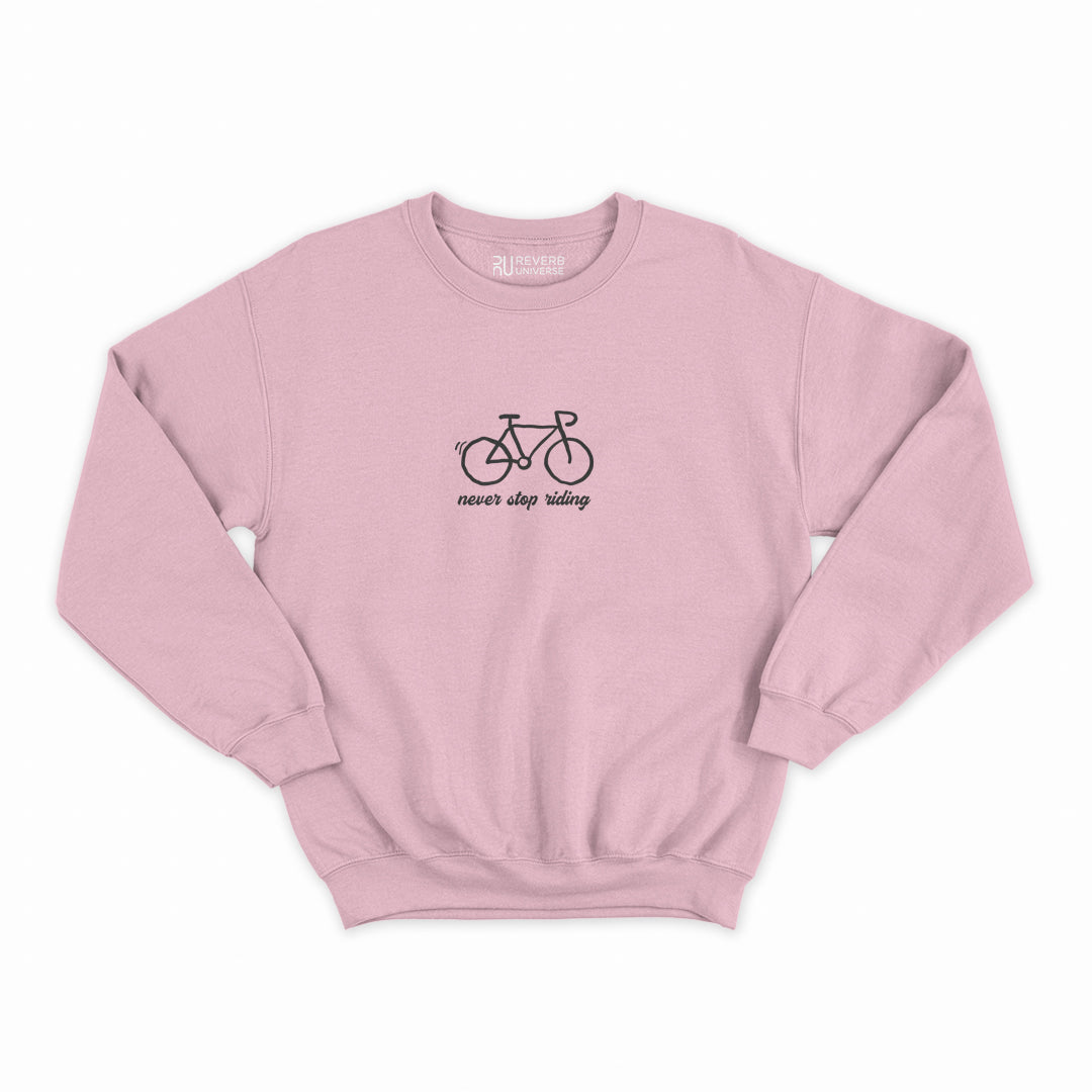 Never Stop Riding Graphic Sweatshirt