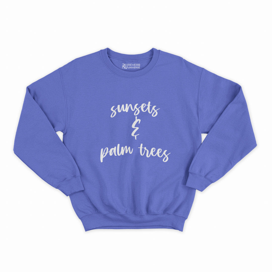 Sunsets & Palm Trees Graphic Sweatshirt