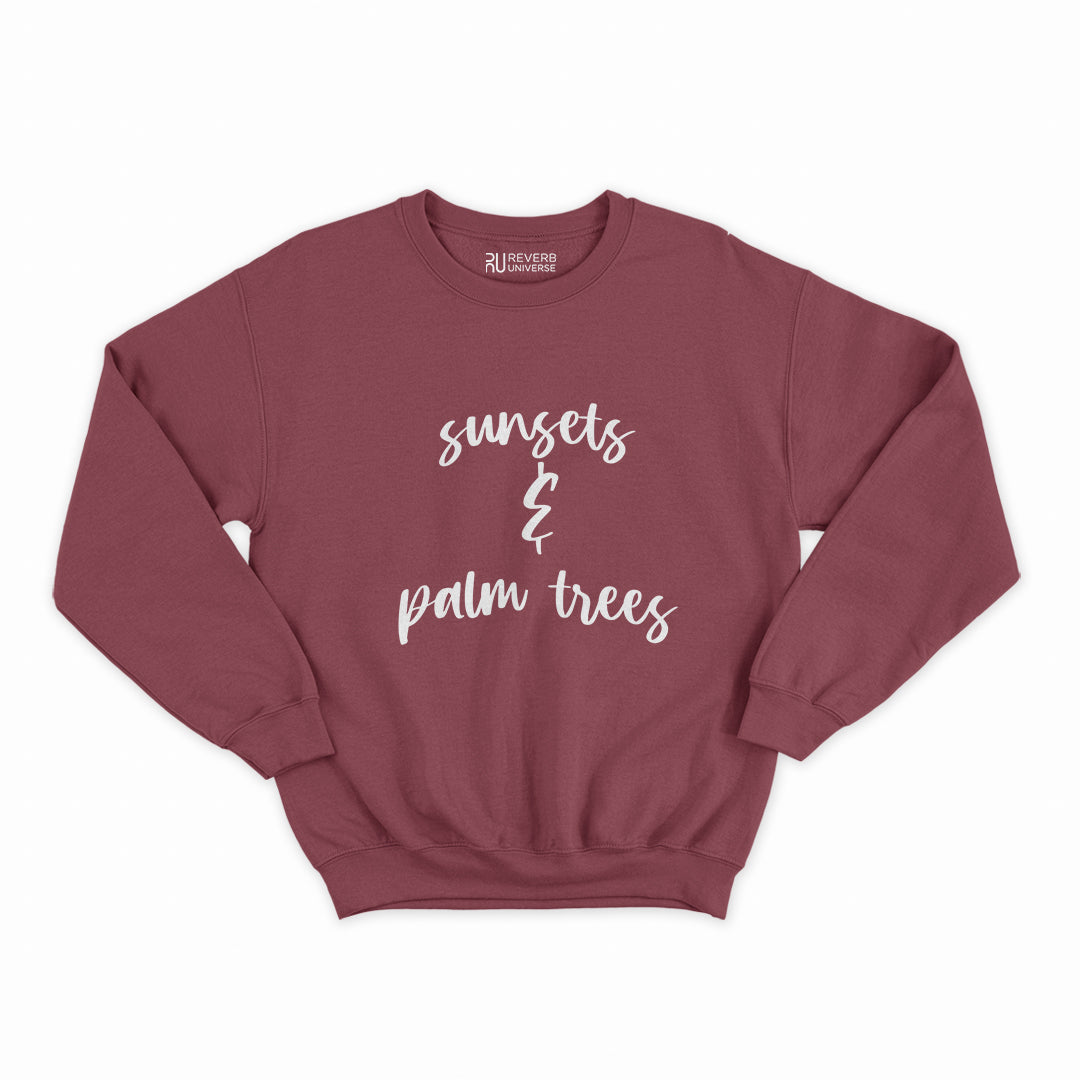 Sunsets & Palm Trees Graphic Sweatshirt