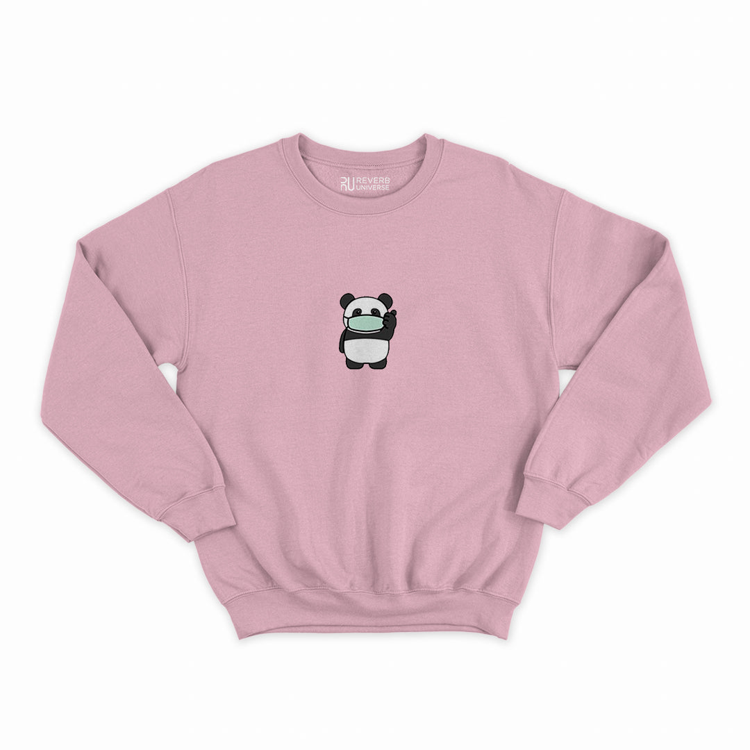 Panda In Covid Graphic Sweatshirt