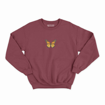 Golden Butterfly Graphic Sweatshirt