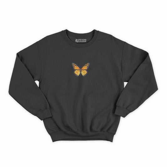 Golden Butterfly Graphic Sweatshirt