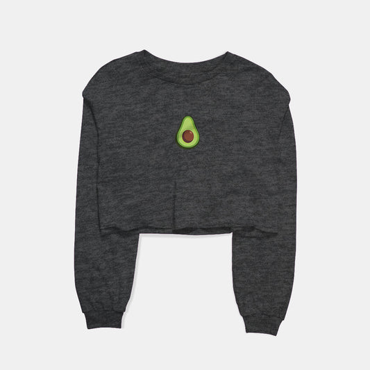 Avocado Graphic Cropped Sweatshirt