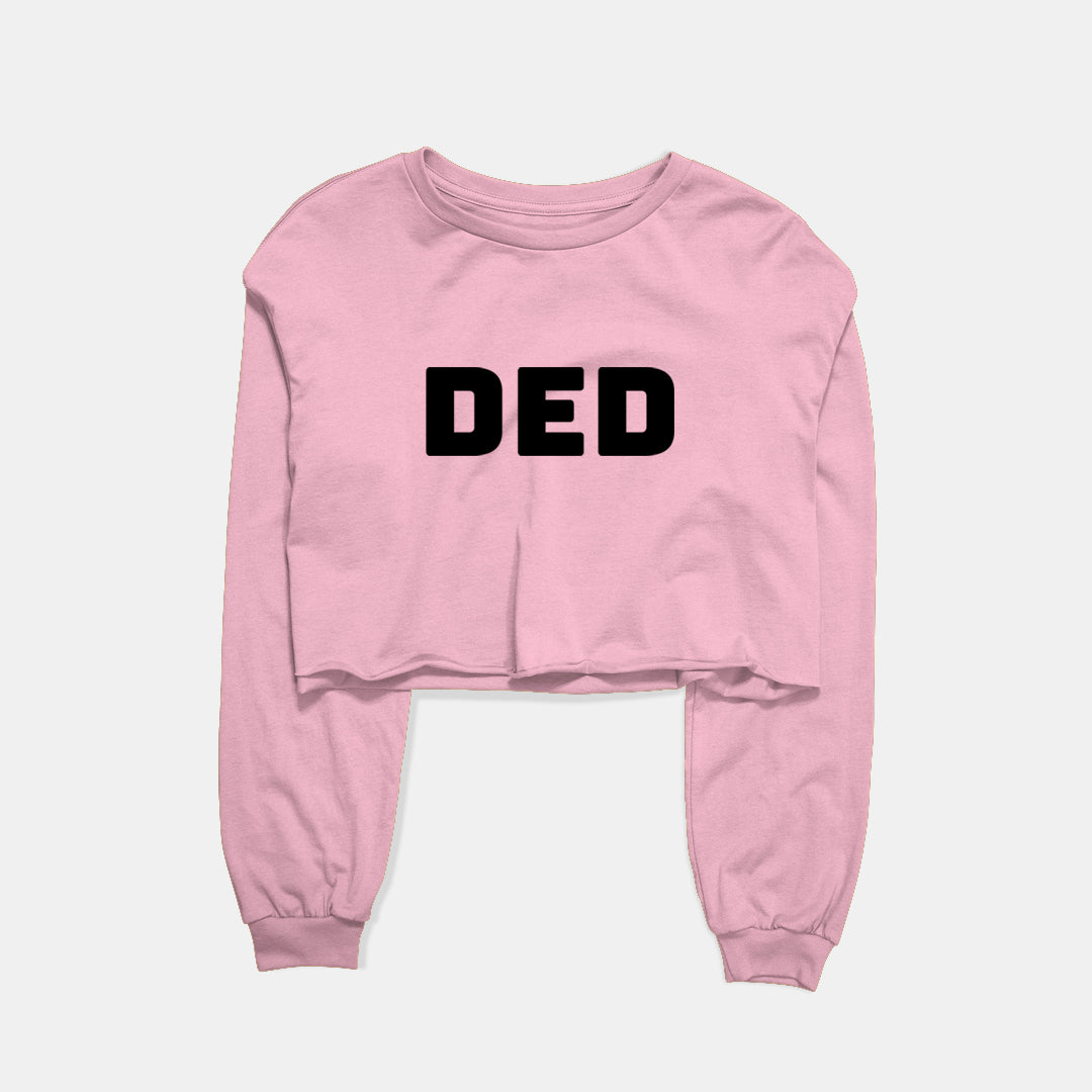 DED Graphic Cropped Sweatshirt