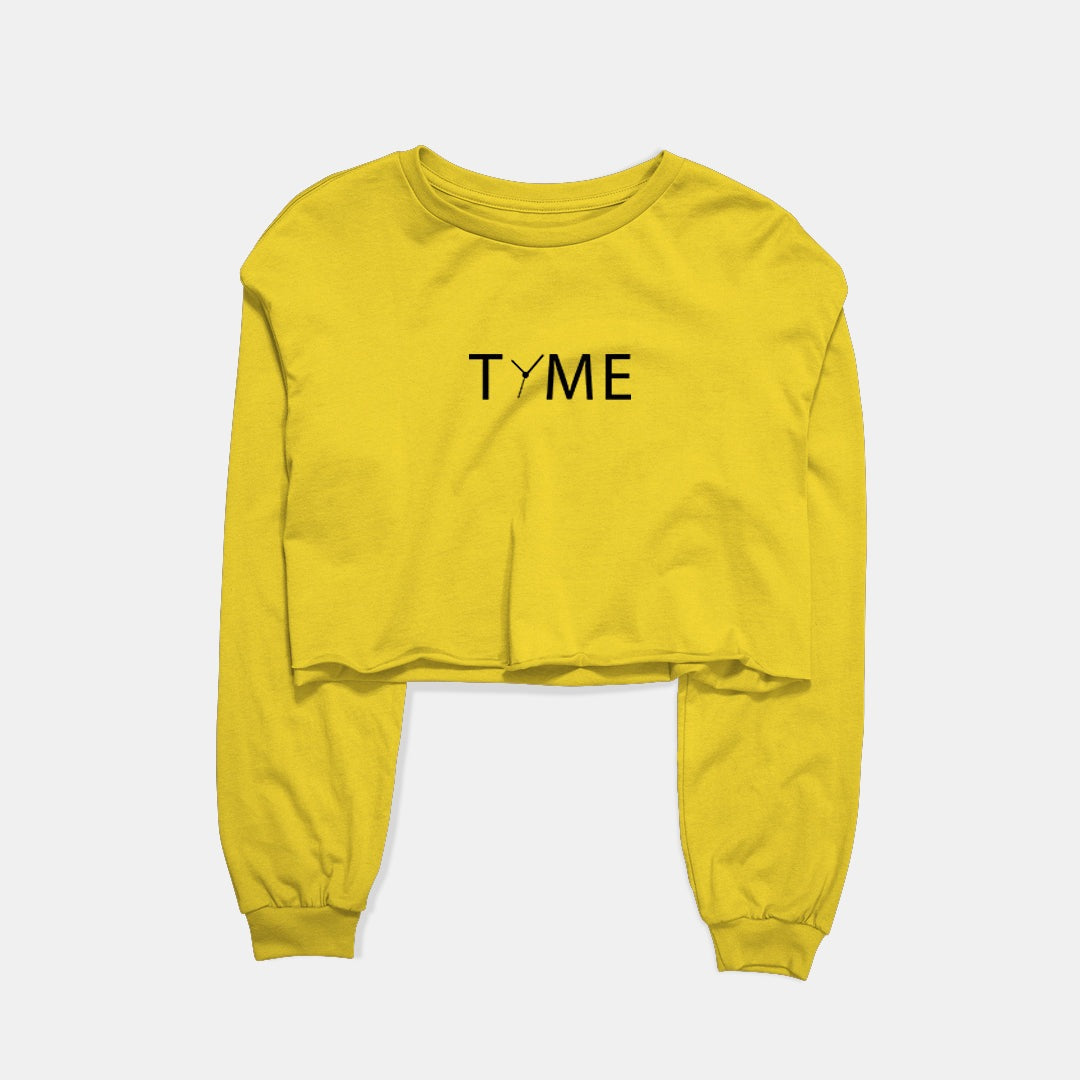 Tyme Graphic Cropped Sweatshirt