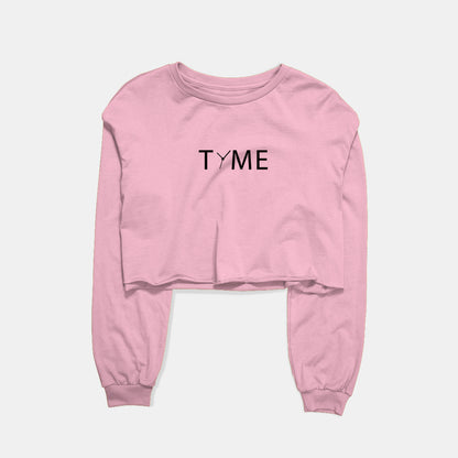 Tyme Graphic Cropped Sweatshirt