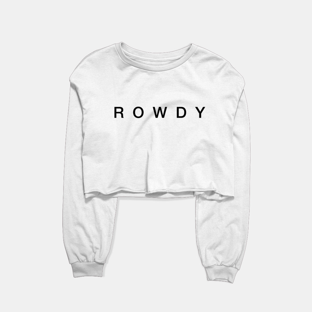 Rowdy Graphic Cropped Sweatshirt