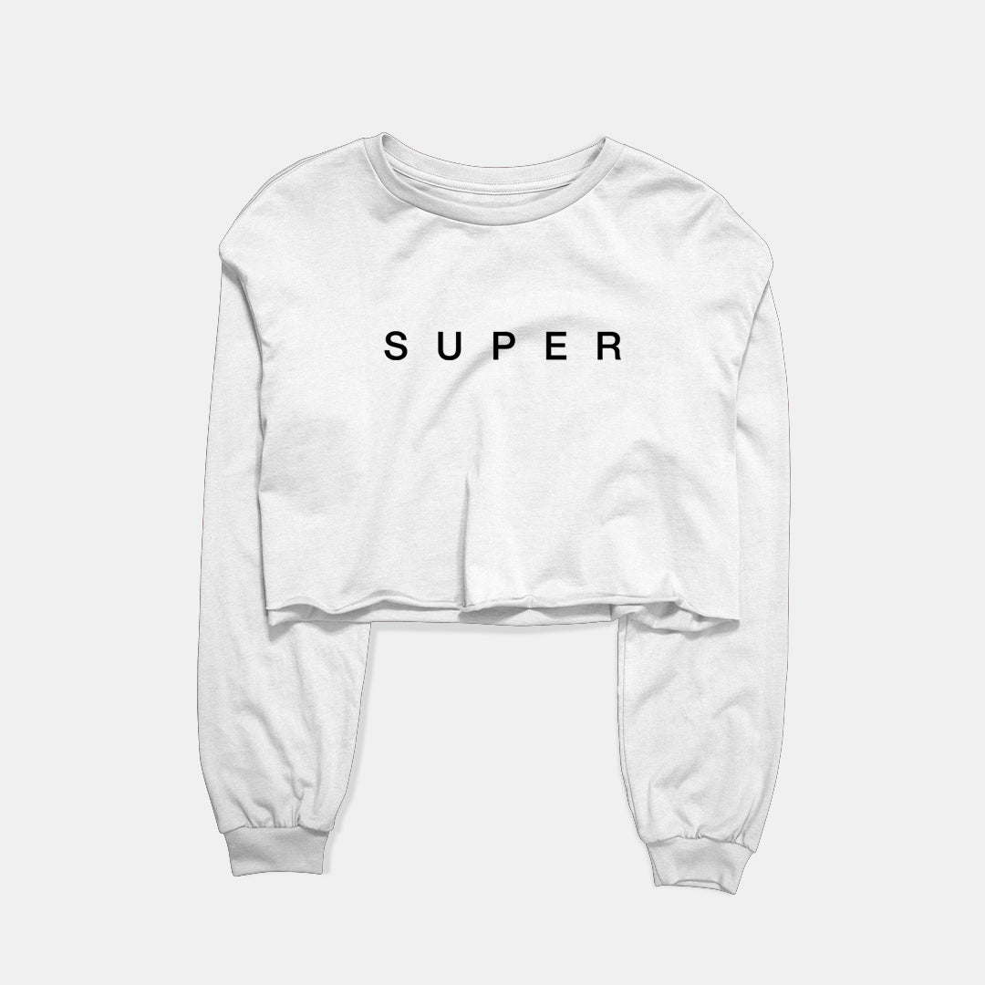 Super Graphic Cropped Sweatshirt