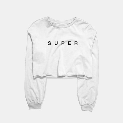 Super Graphic Cropped Sweatshirt