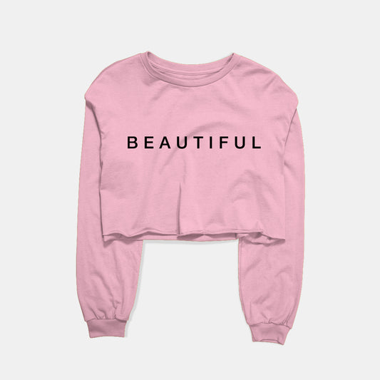 Beautiful Graphic Cropped Sweatshirt