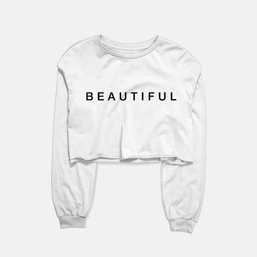 Beautiful Graphic Cropped Sweatshirt