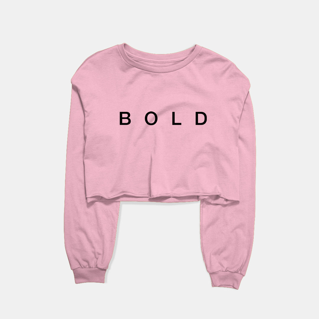 Bold Graphic Cropped Sweatshirt