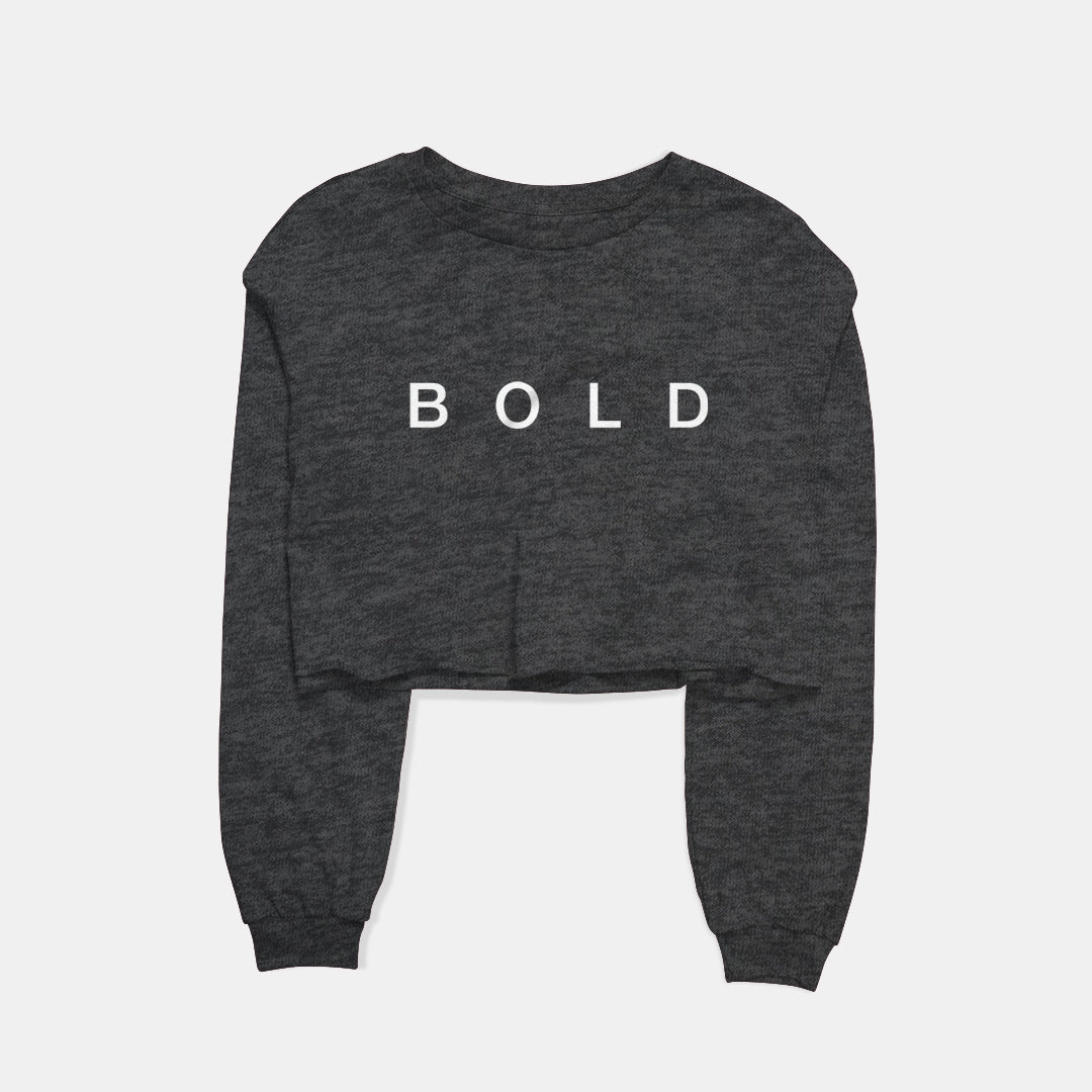 Bold Graphic Cropped Sweatshirt