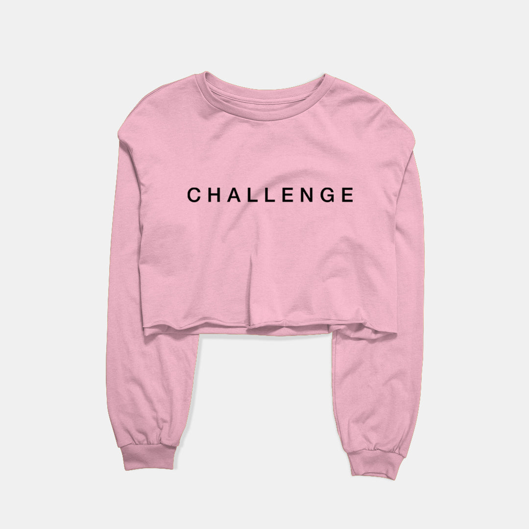 Challenge Graphic Cropped Sweatshirt