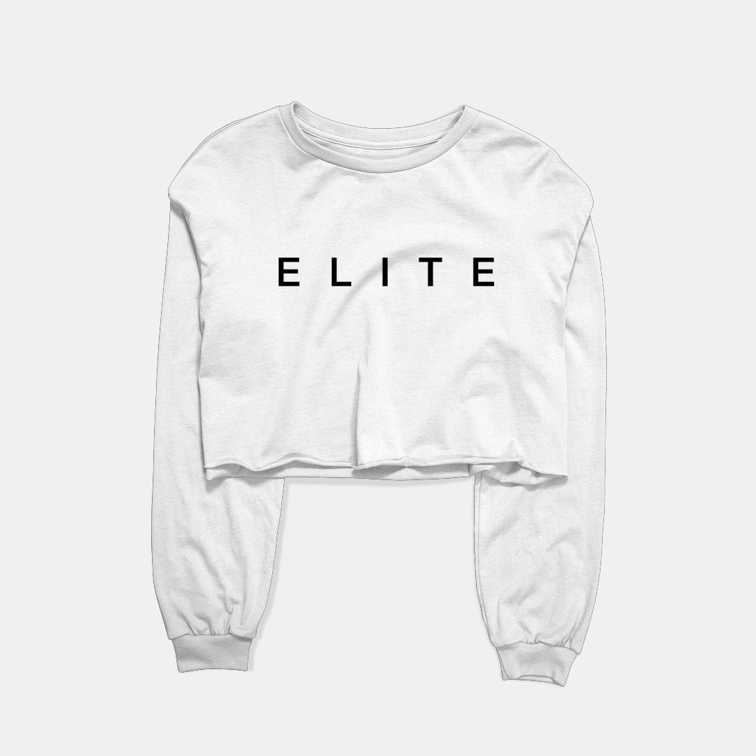 Elite Graphic Cropped Sweatshirt