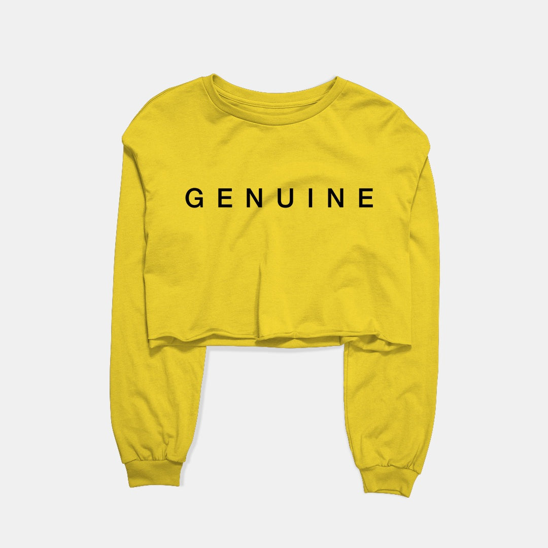 Genuine Graphic Cropped Sweatshirt