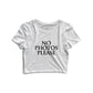 No Photos Please Women Graphic Crop Top